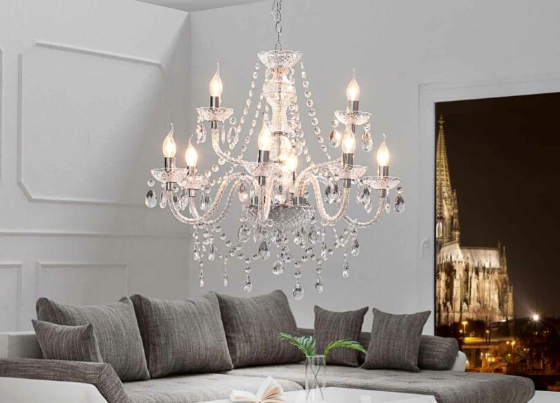 lustre en acrylique baroque
