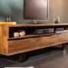 meuble tv 160 cm en bois d'acacia