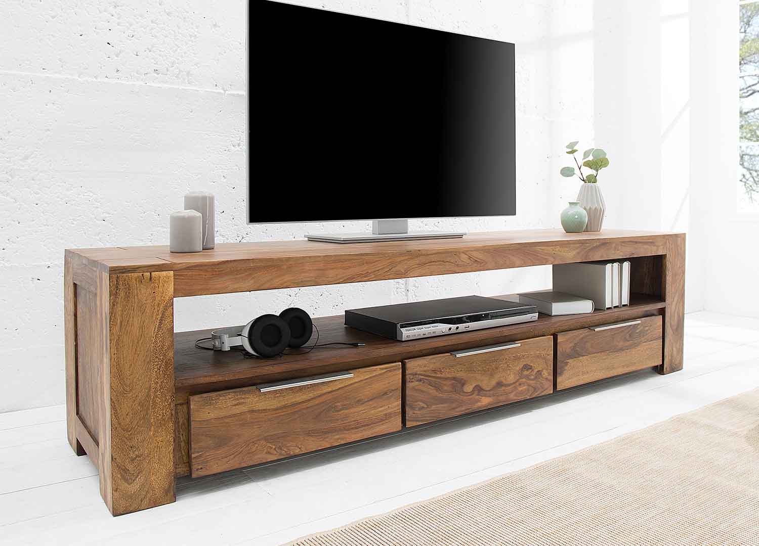 meuble tv avec 3 tiroirs et 1 niche