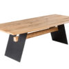 table à manger 240 cm en bois de chêne avec piétement original