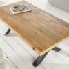table basse rectangulaire en bois de pin