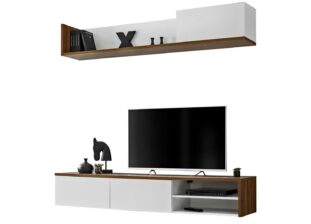 Ensemble tv mural blanc
