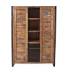 armoire de rangement vintage en bois recyclé