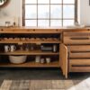 grand buffet en bois recyclé style industriel 195 cm