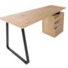 bureau 160 cm en bois avec caisson