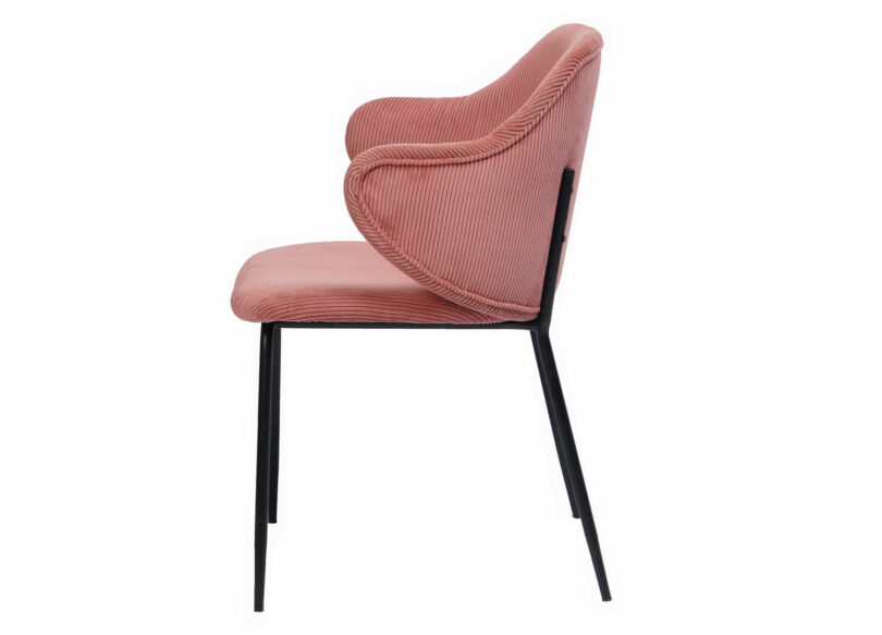 chaise moderne en tissu texturé