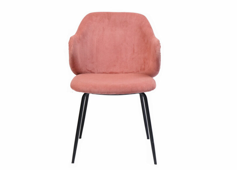 Chaise moderne en tissu texturé