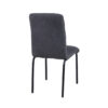 chaise moderne et simple en tissu gris foncé