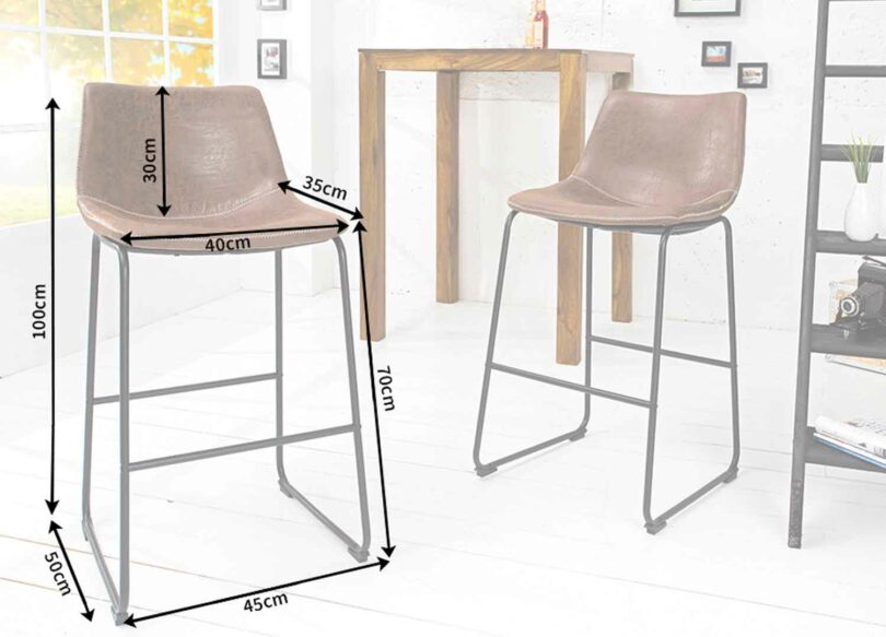 dimensions des tabourets de bar