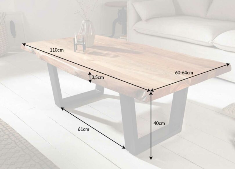 dimensions de la table