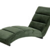 chaise longue moderne en velours vert foncé - Vert foncé