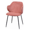 chaise en tissu texturé rose - Rose