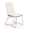 ensemble de 4 chaises en simili cuir beige