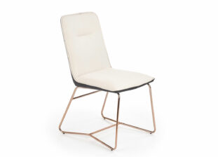 ensemble de 4 chaises en simili cuir beige