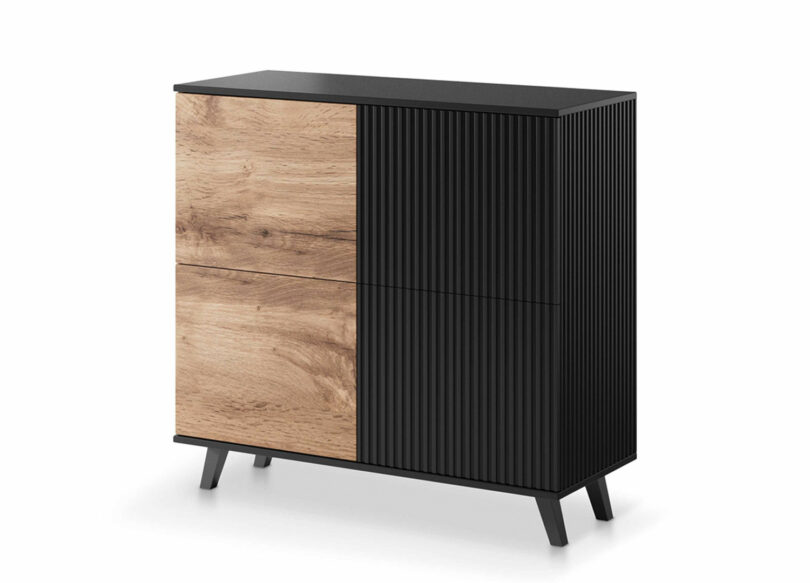 commode de salon moderne aspect bois