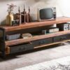 meuble tv en bois recyclé vintage