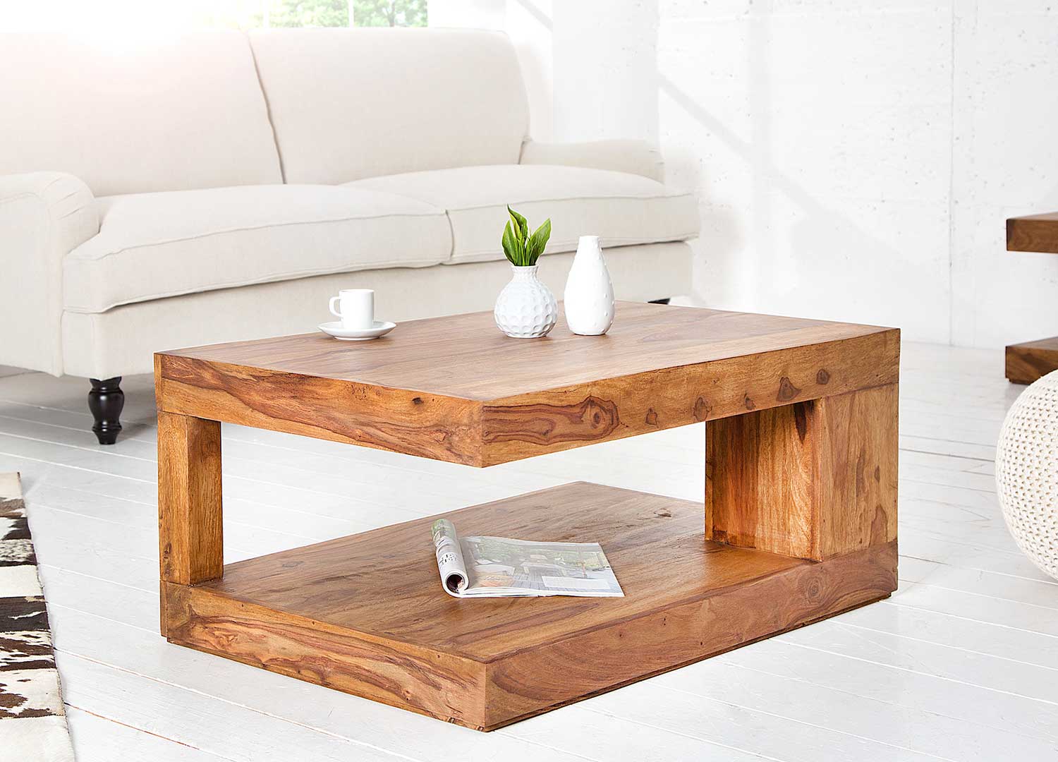 table de salon en bois massif