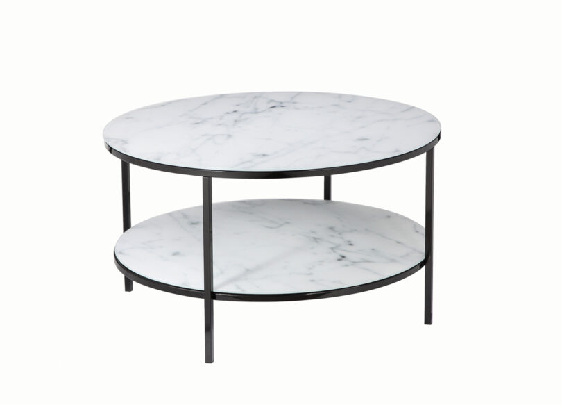 table basse moderne pas cher aspect marbre