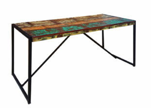 table à manger 145 cm en bois vintage