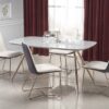 table de repas moderne pas cher aspect marbre