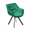 Chaise en velours vert émeraude - Vert émeraude