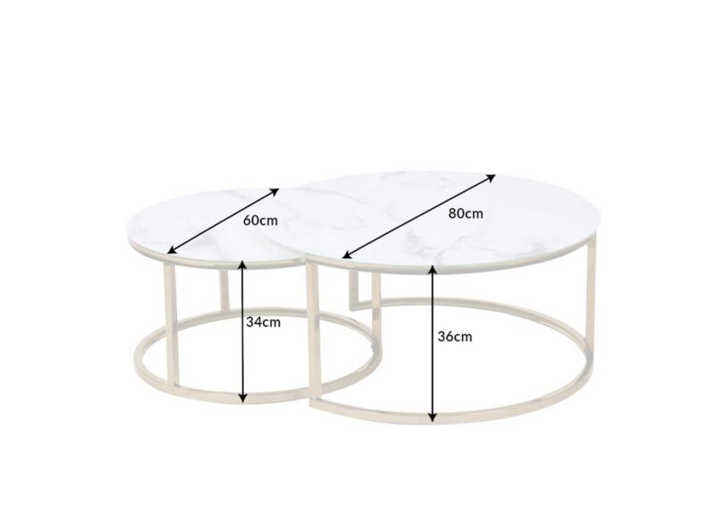 Dimensions des tables gigognes