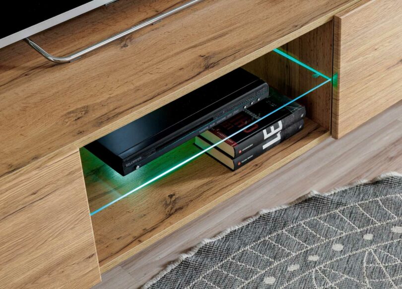 Etagère centrale avec LED