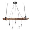 Suspension luminaire naturel industriel