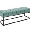 banc en velours vert menthe pastel - Vert pastel