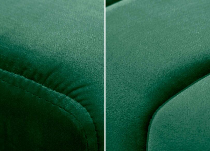 velours vert émeraude