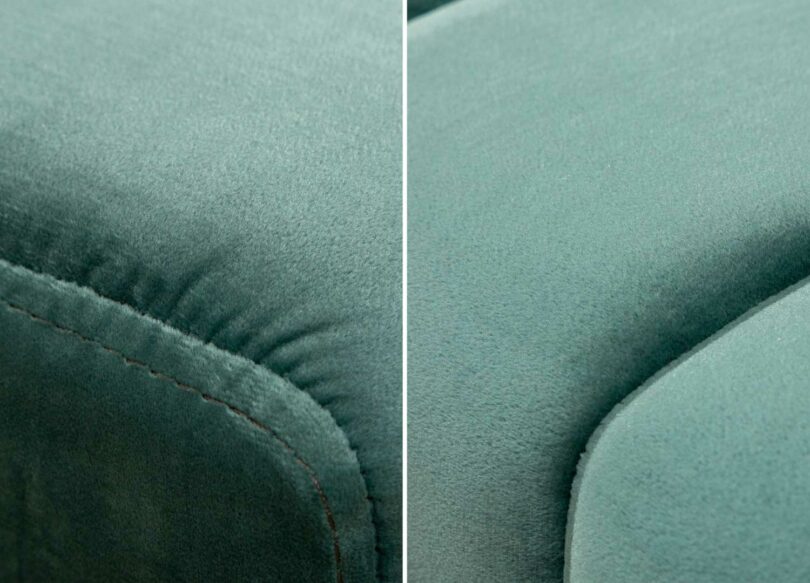 velours vert pastel