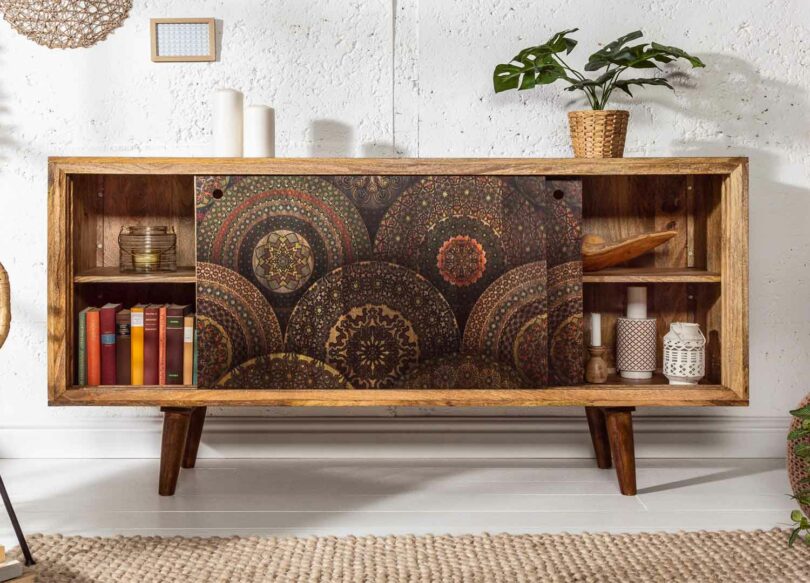 buffet en bois massif originale