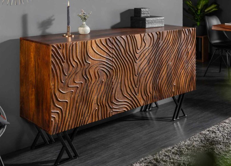 meuble buffet originale en bois massif