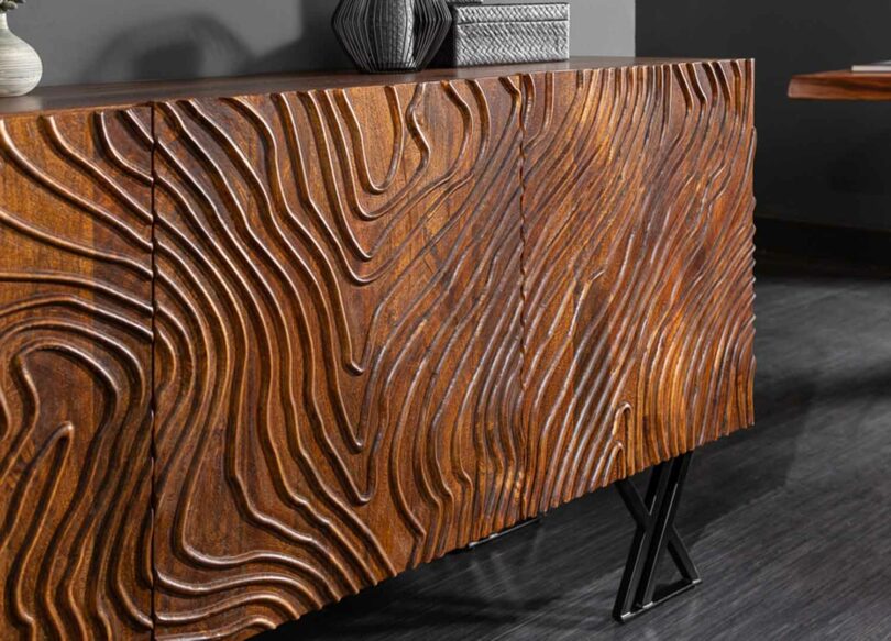 buffet 160 cm en bois de manguier