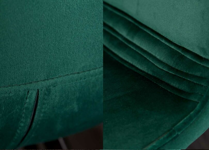 velours vert émeraude