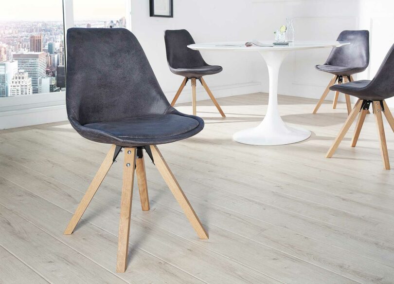 ensemble 4 chaises de salle à manger scandinave