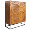 buffet haut 100 cm en bois de manguier massif sculpté