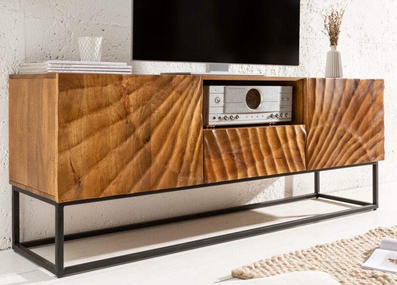 meuble tv moderne en bois originale