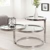 table basse avec 3 plateaux