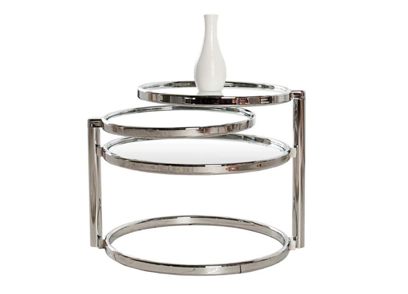 table basse ronde en verre design