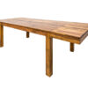 table de repas avec 2 allonges en bois massif