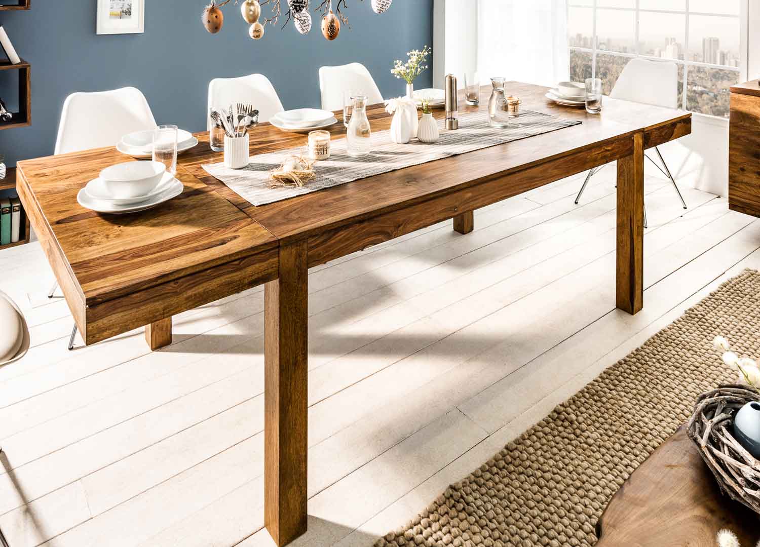 table de repas en bois pour 10-12 personnes