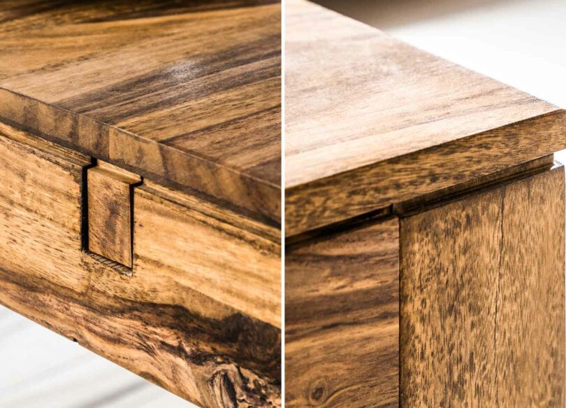 table de repas en bois massif