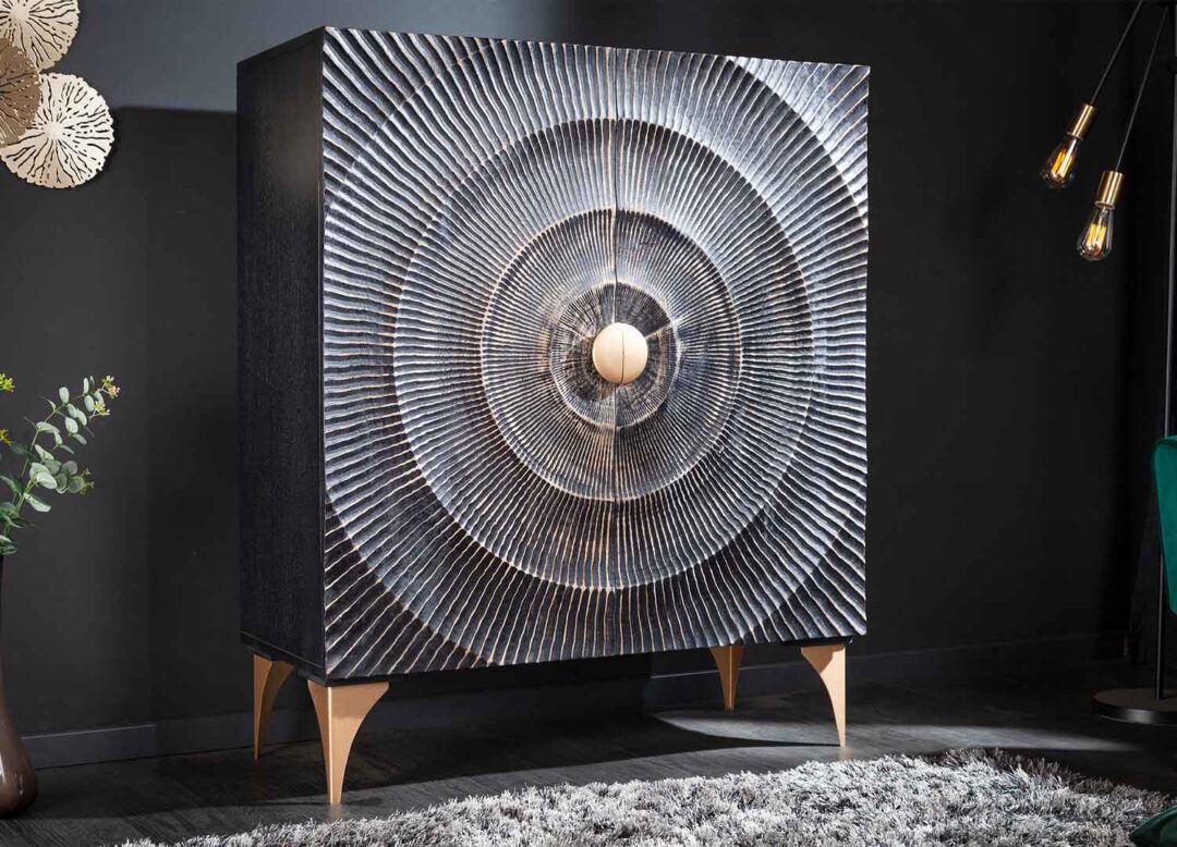 Meuble buffet en bois massif de manguier