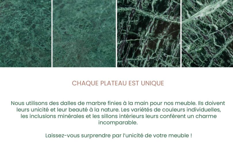 Un plateau en marbre unique