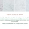 Plateau en marbre blanc unique