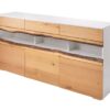 Buffet blanc et bois moderne