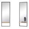 Long miroir rectangulaire pour entrée