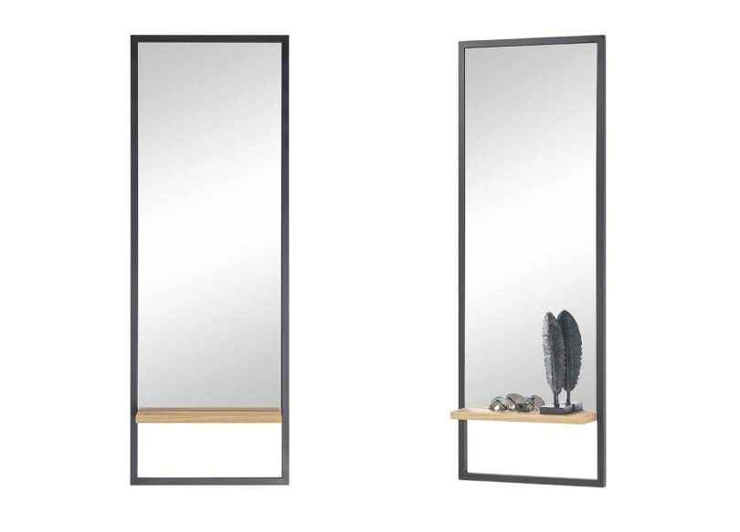Long miroir rectangulaire pour entrée