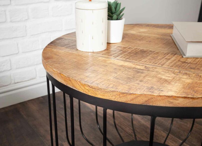 Table de salon industrielle style factory